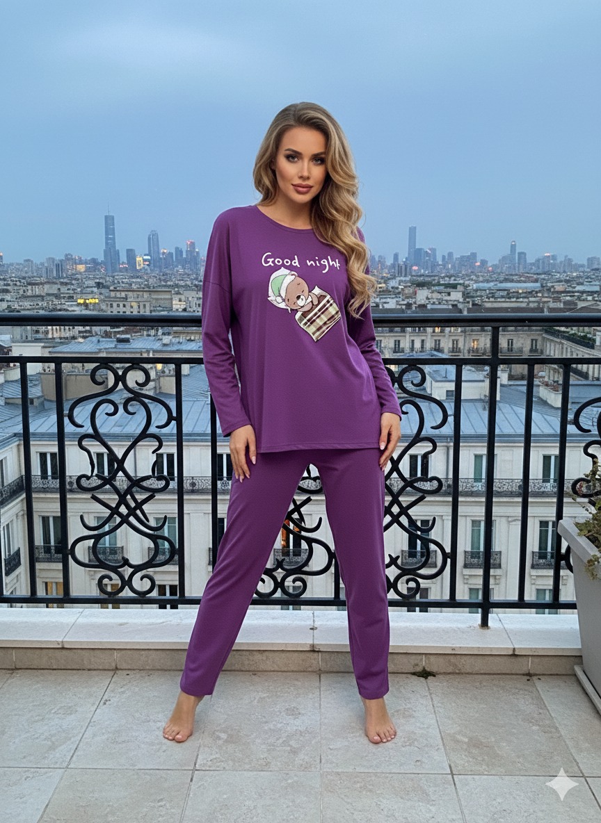 MOD Women Round Neck Pajama set - Image 4